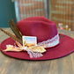 Howdy Burgundy Fedora