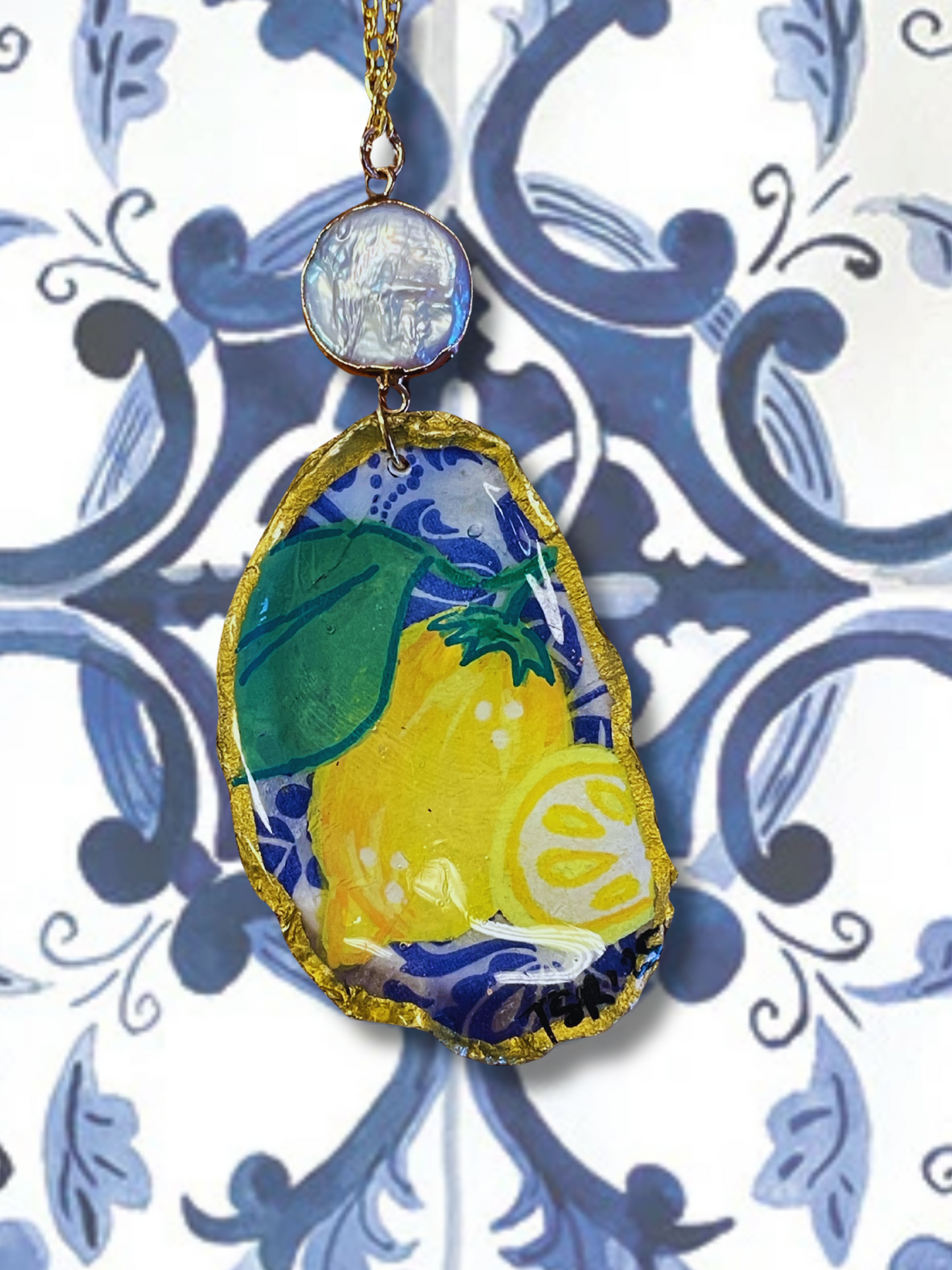 Italian Summer Oyster Shell Necklace