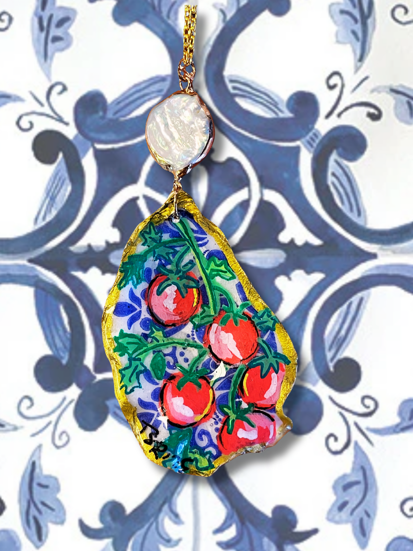 Italian Summer Oyster Shell Necklace
