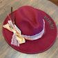 Howdy Burgundy Fedora