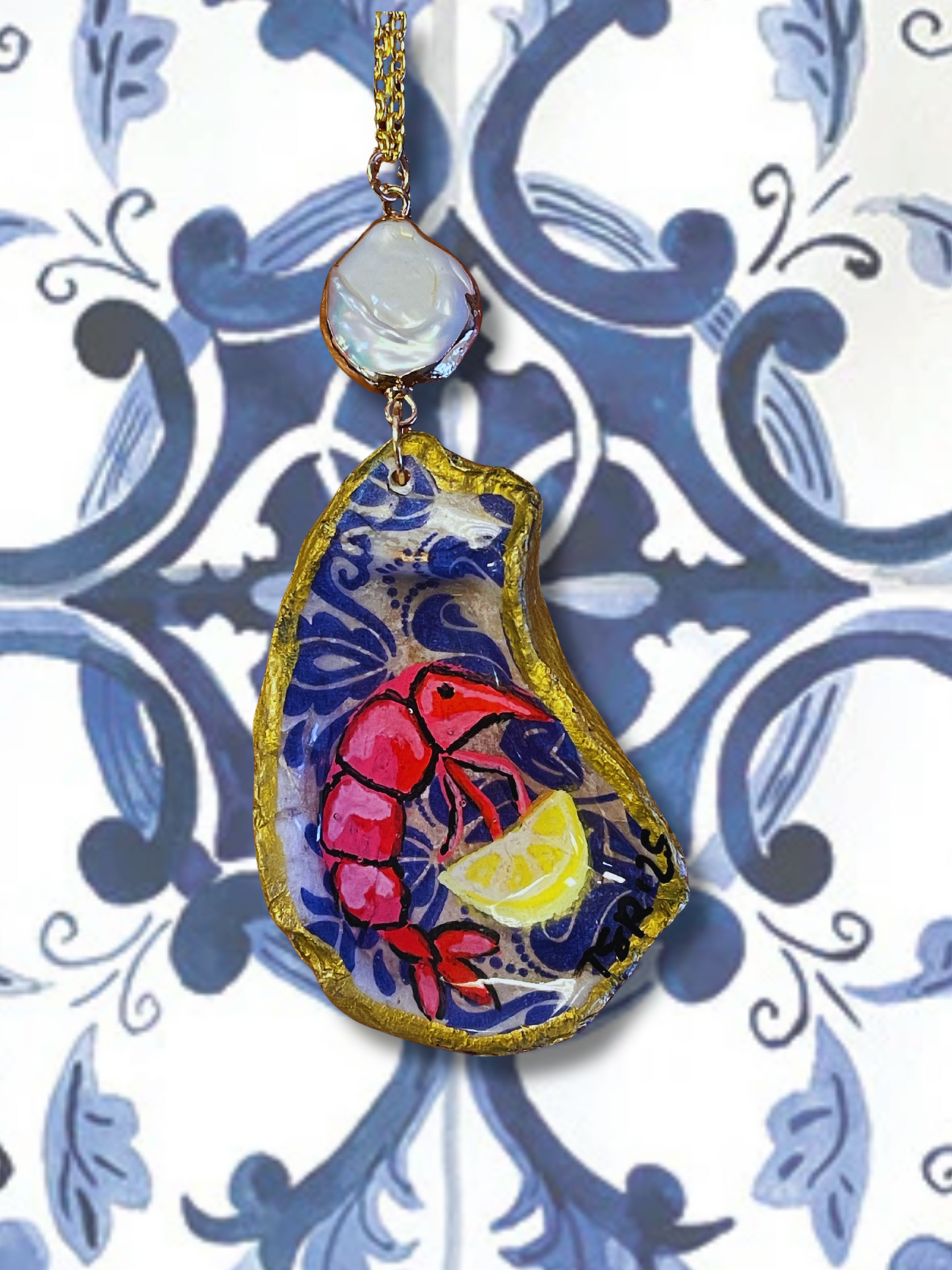 Italian Summer Oyster Shell Necklace