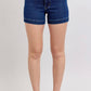 Judy Blue Tummy Control Dark Denim Shorts