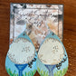 Fore! Blue Golf Earrings