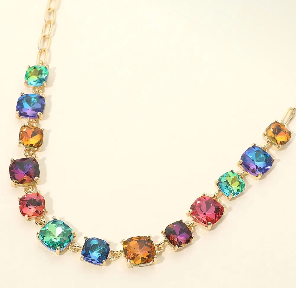 Coastal Confetti Crystal Necklace
