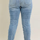 Judy Blue Mid-Rise Bleach Wash Boyfriend