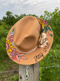 Tan Peacock Senorita Fedora