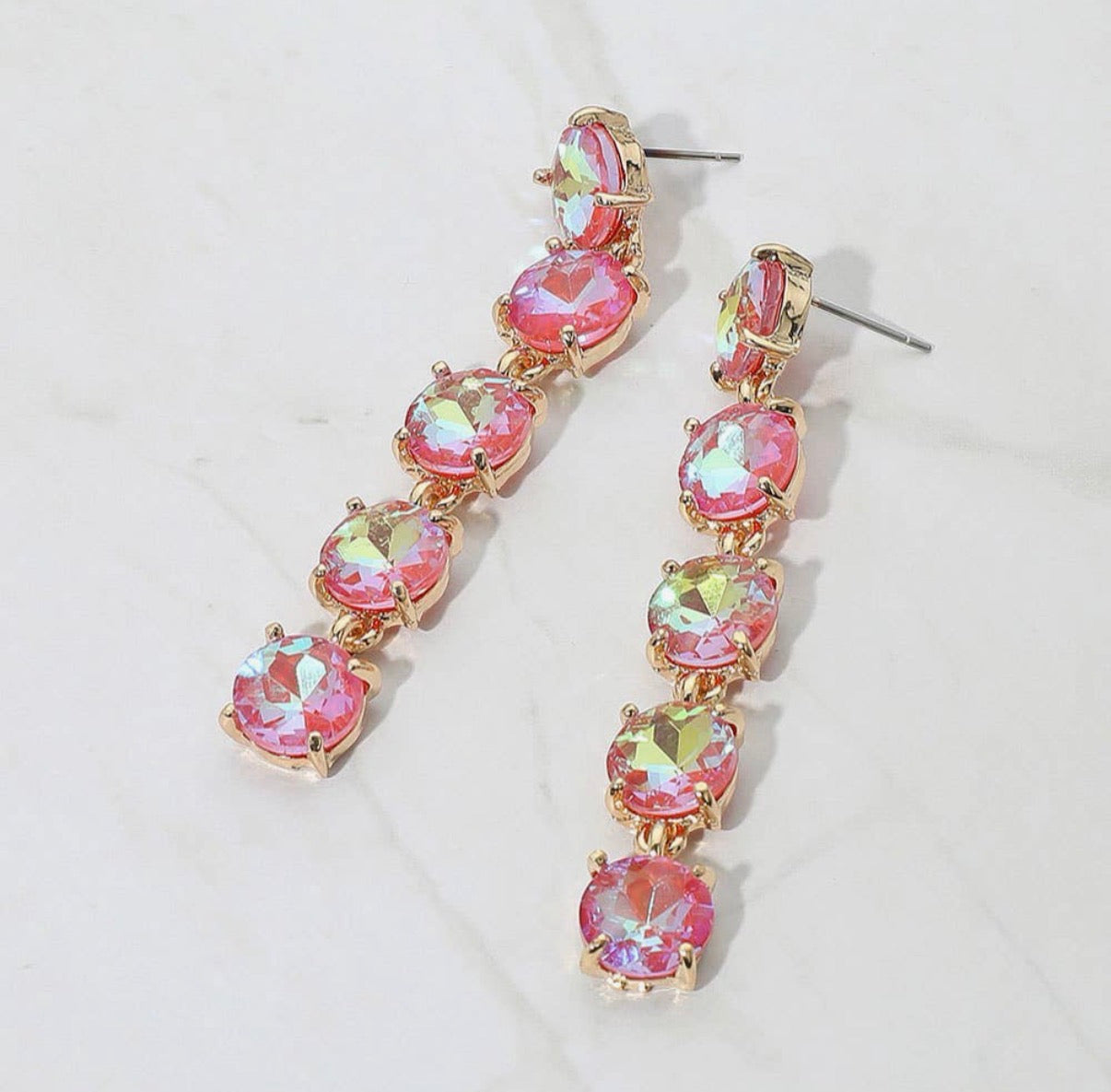 Electric Sunset Cascade Earrings