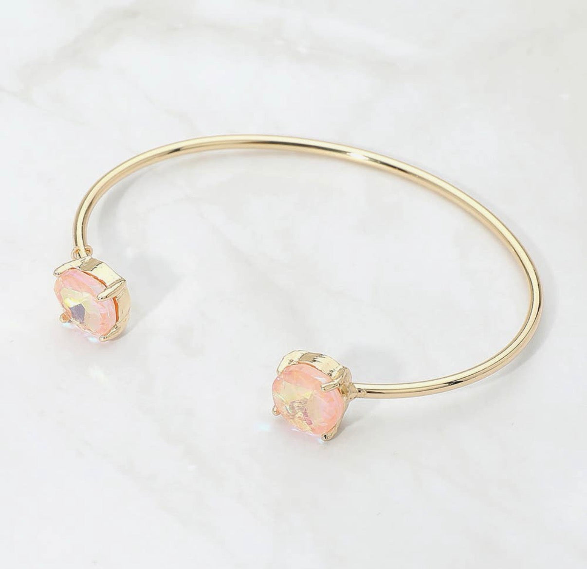 Golden Hour Crystal Bangles