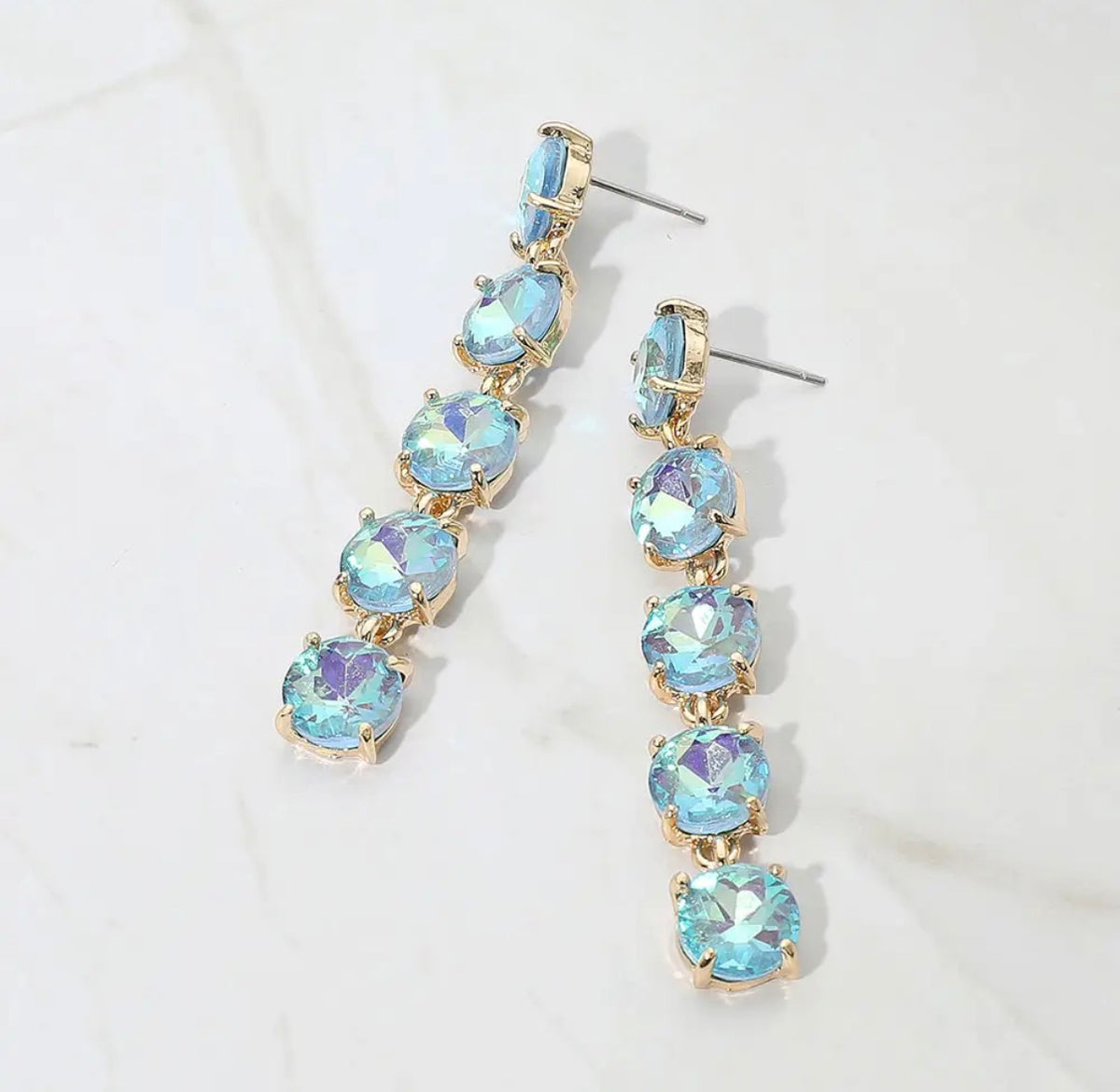 Electric Sunset Cascade Earrings