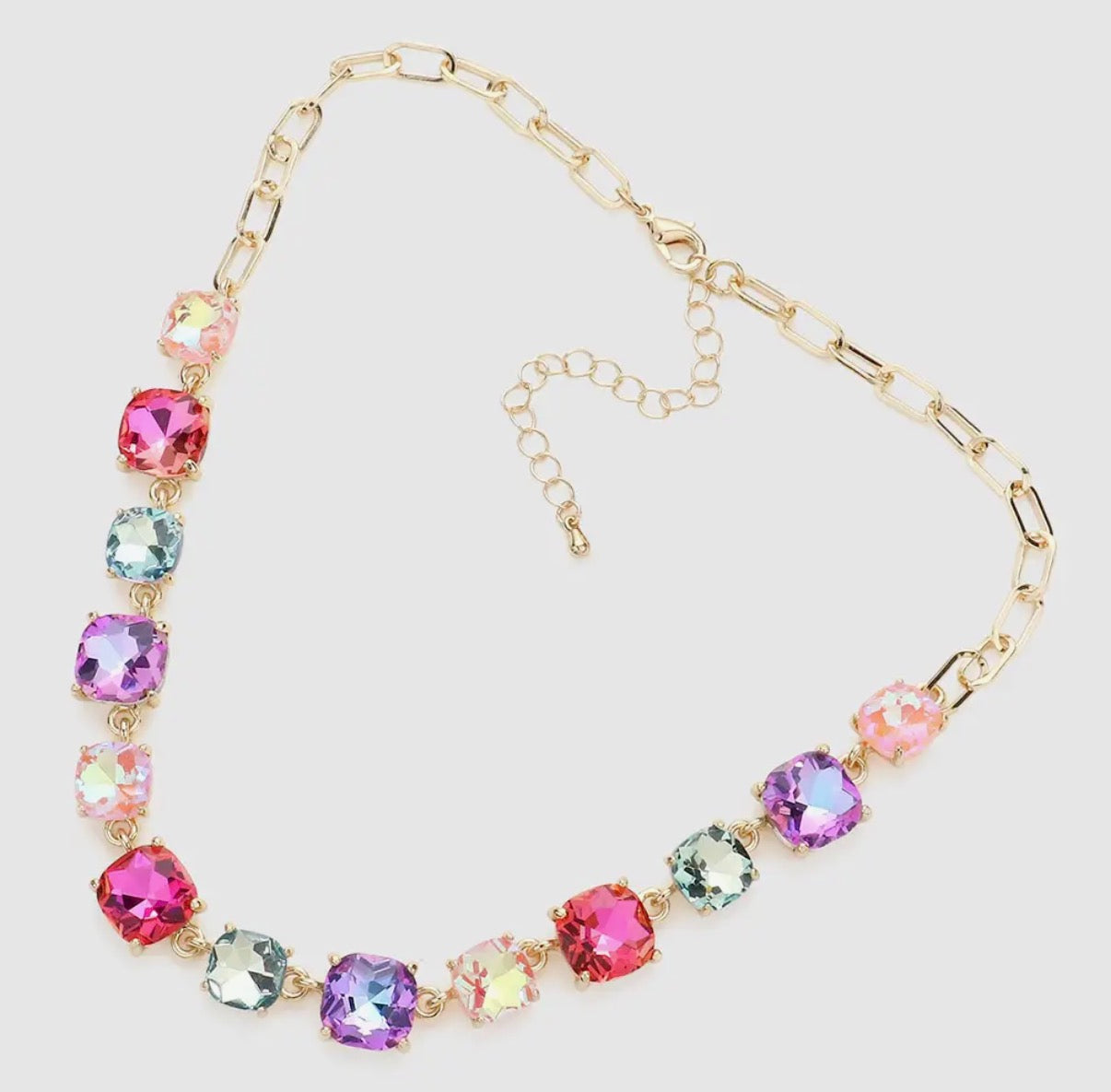 Coastal Confetti Crystal Necklace