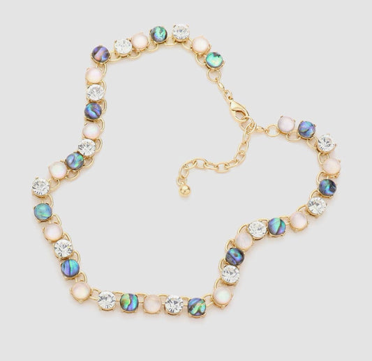 Coastal Aurora Tennis Necklace