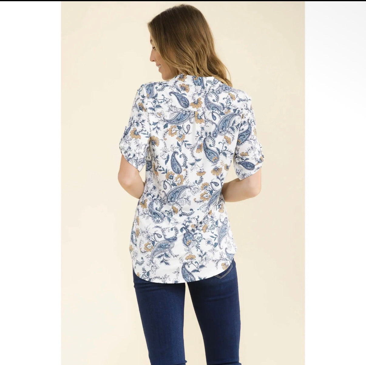 Bluebell Paisley Top