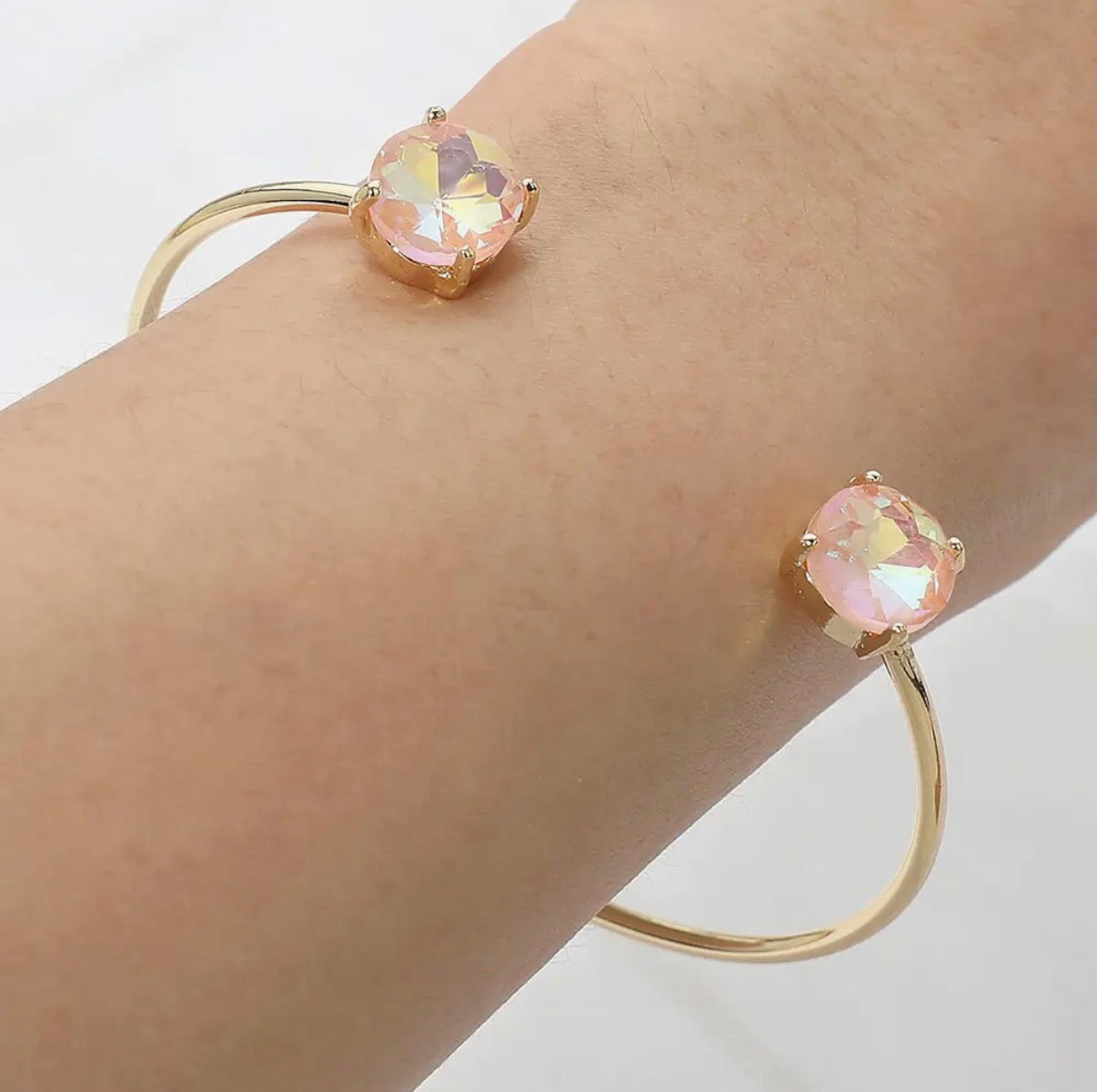 Golden Hour Crystal Bangles