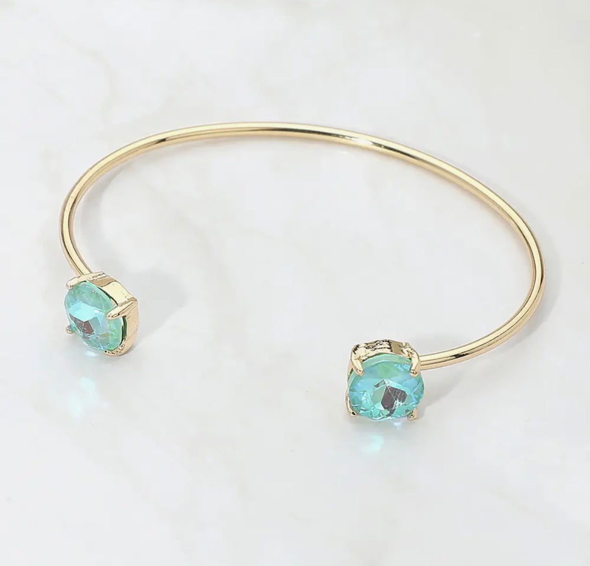 Golden Hour Crystal Bangles