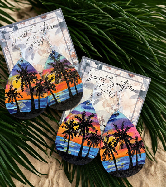 South Padre Sunset Earrings