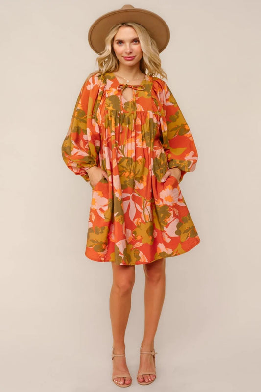 Golden Hour Blooms Dress