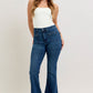 Judy Blue High Waisted Flare with Mitered Pocket