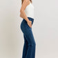 Judy Blue High Waisted Flare with Mitered Pocket
