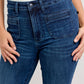 Judy Blue High Waisted Flare with Mitered Pocket