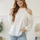 Ivory Breeze Cold Shoulder Top