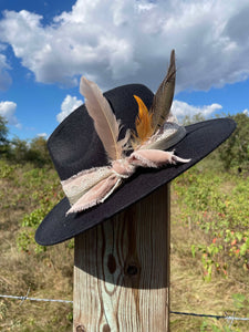 Black & Pink Senorita Fedora