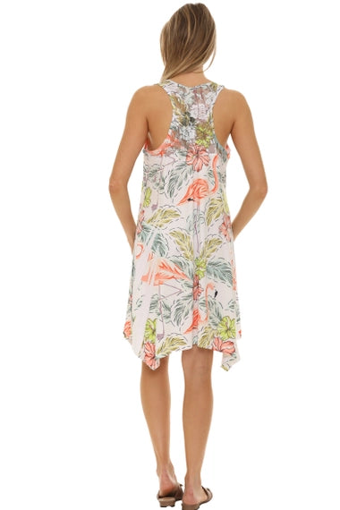 Flamingo Breeze Tank Dress