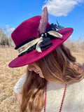 Burgundy Senorita Fedora