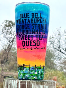 Sunset Texas 30oz Tumbler RTS