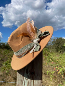 Tan & Sage Senorita Fedora