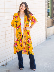 Come Away With Me Floral Duster