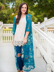 Wrapped Around Your Finger Lace Kimono